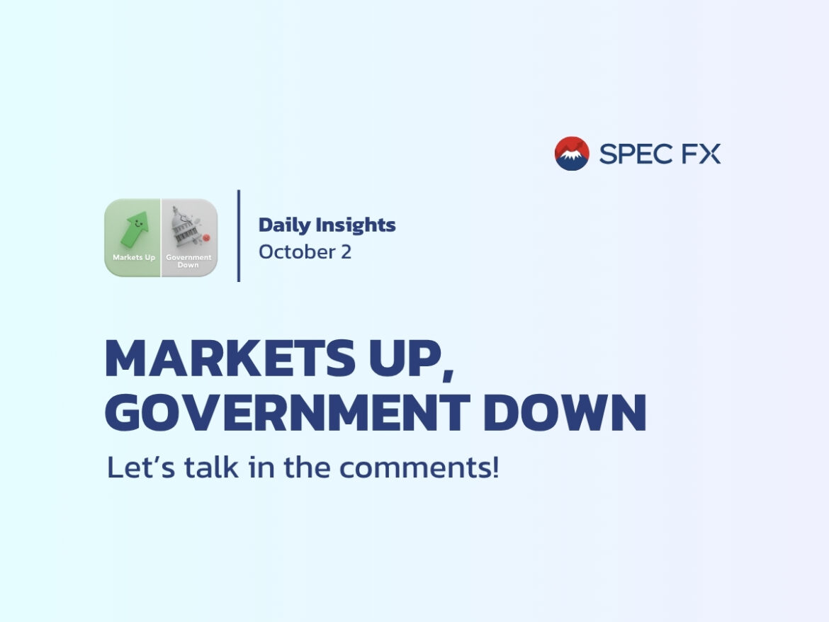 米国株、政府閉鎖下でも小幅高 – Spec FXでスマートに取引