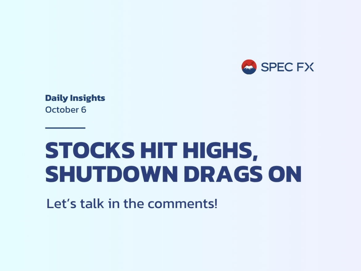 米国株、政府閉鎖にもかかわらず上昇 – Spec FXでスマートに取引