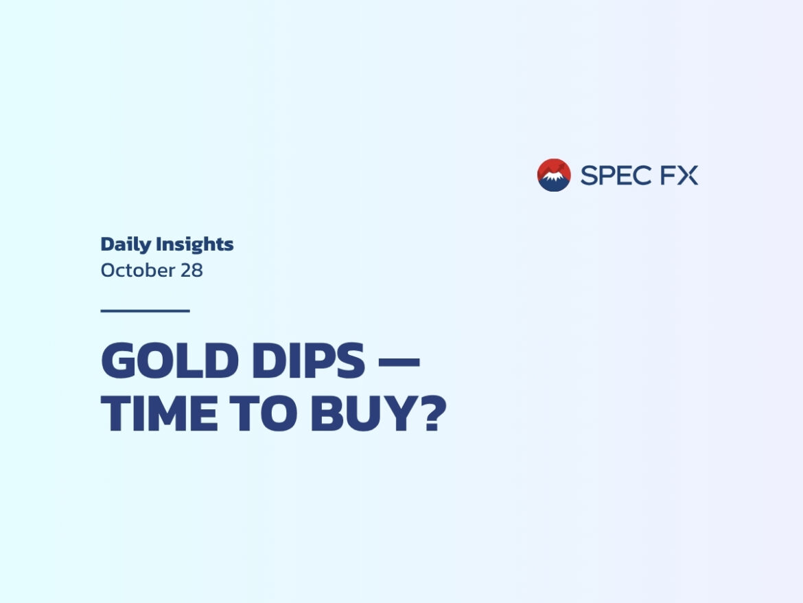 現物ゴールドが4,000ドルを下回る — テクニカル調整後に反発できるか？｜Spec FXとともに賢く取引