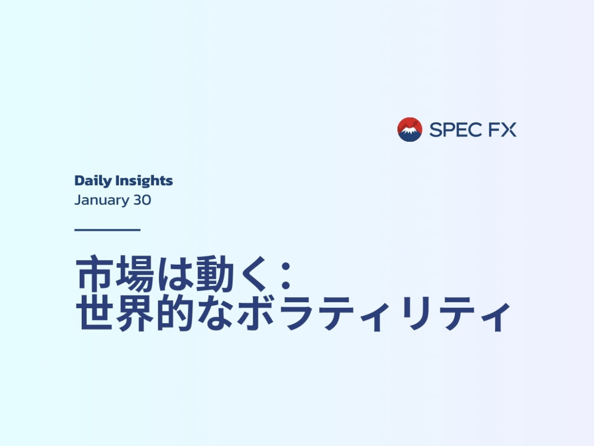 デイリー・マーケットラップ：世界的なボラティリティが生むチャンス ― Spec FX