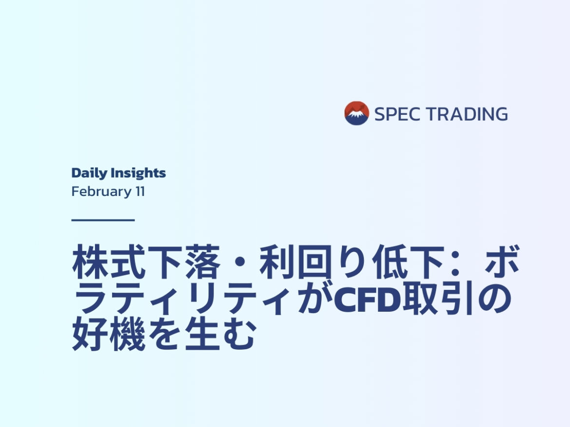 株価下落・利回り低下 — Spec Marketsで低スリッページCFDチャンスを探る